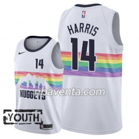 Camiseta Niños Denver Nuggets Gary Harris 14 2018-19 Nike City Edition Blanco Swingman